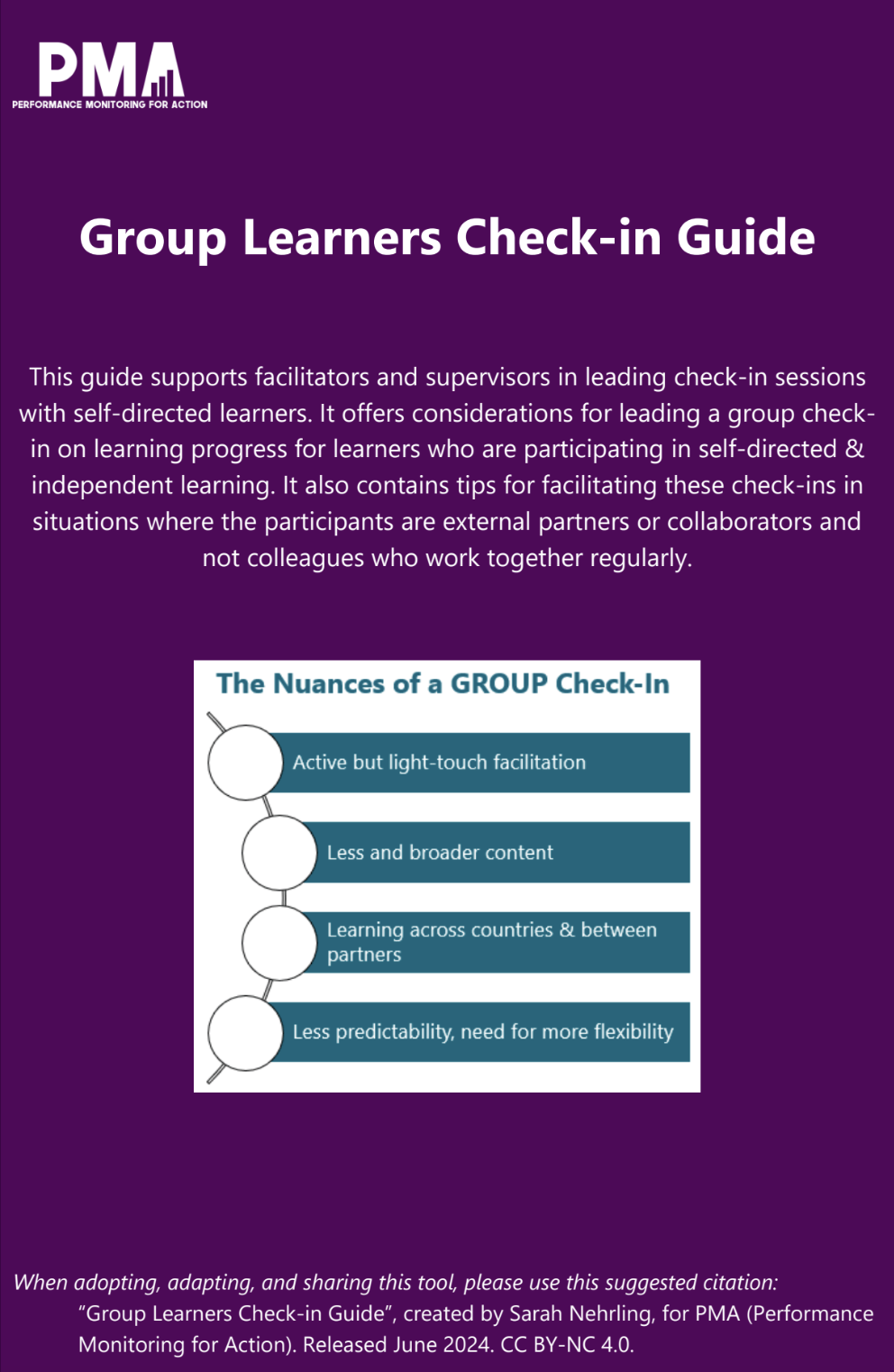 Group Learners Check-In Guide